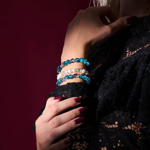 Into the Blue Moon | Firefly Glass Bracelet